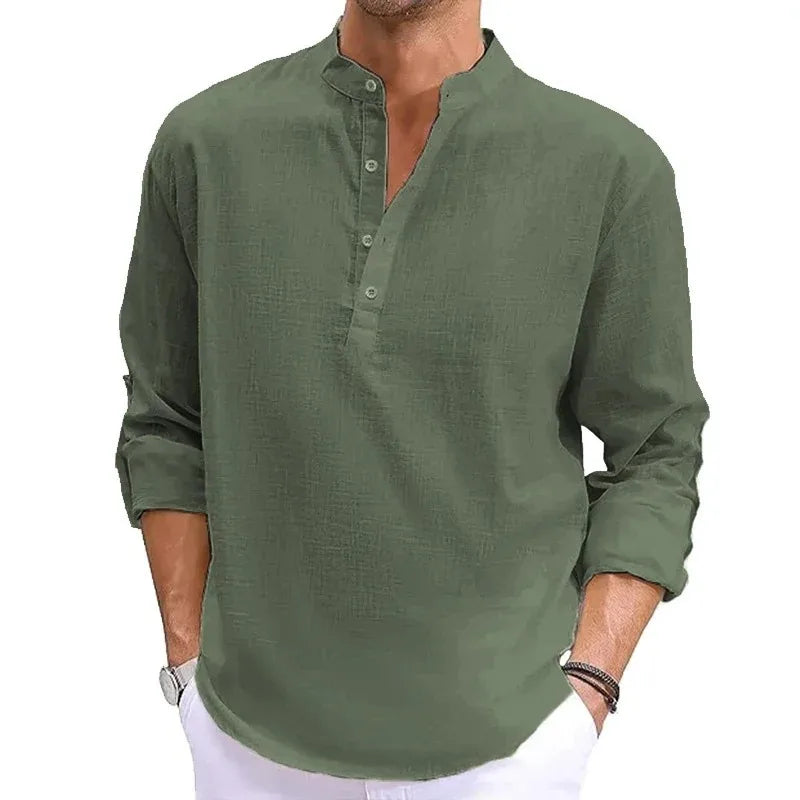 Luxury Cotton Shirts for Men Casual