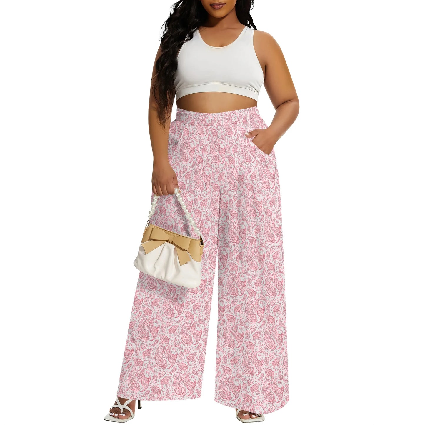 Wide Leg Pants for Women  with Pocket