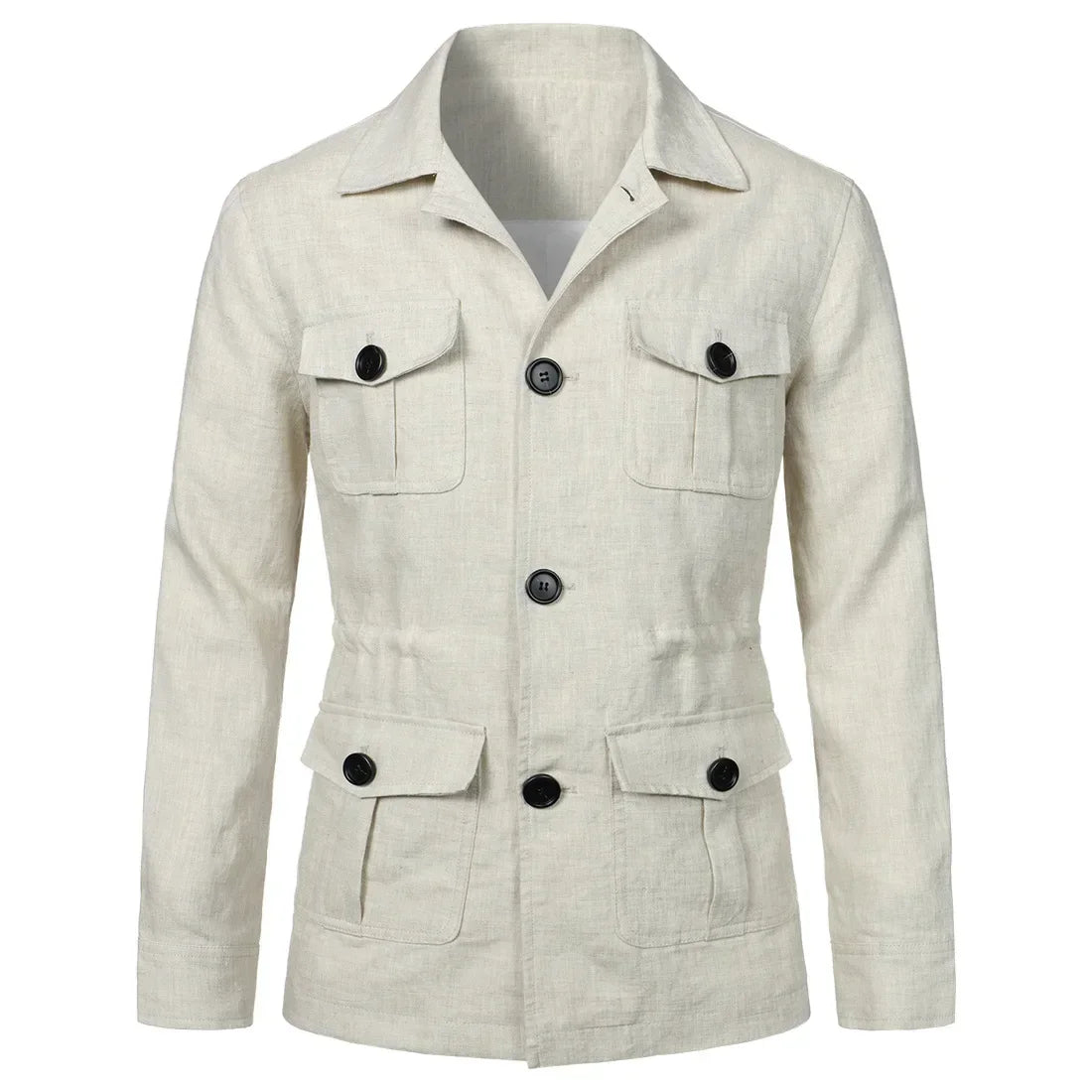 Mens Coats Safari Jacket Linen