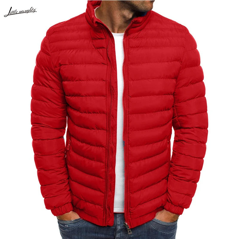 Parkas Solid Hooded Cotton Coat Jacket