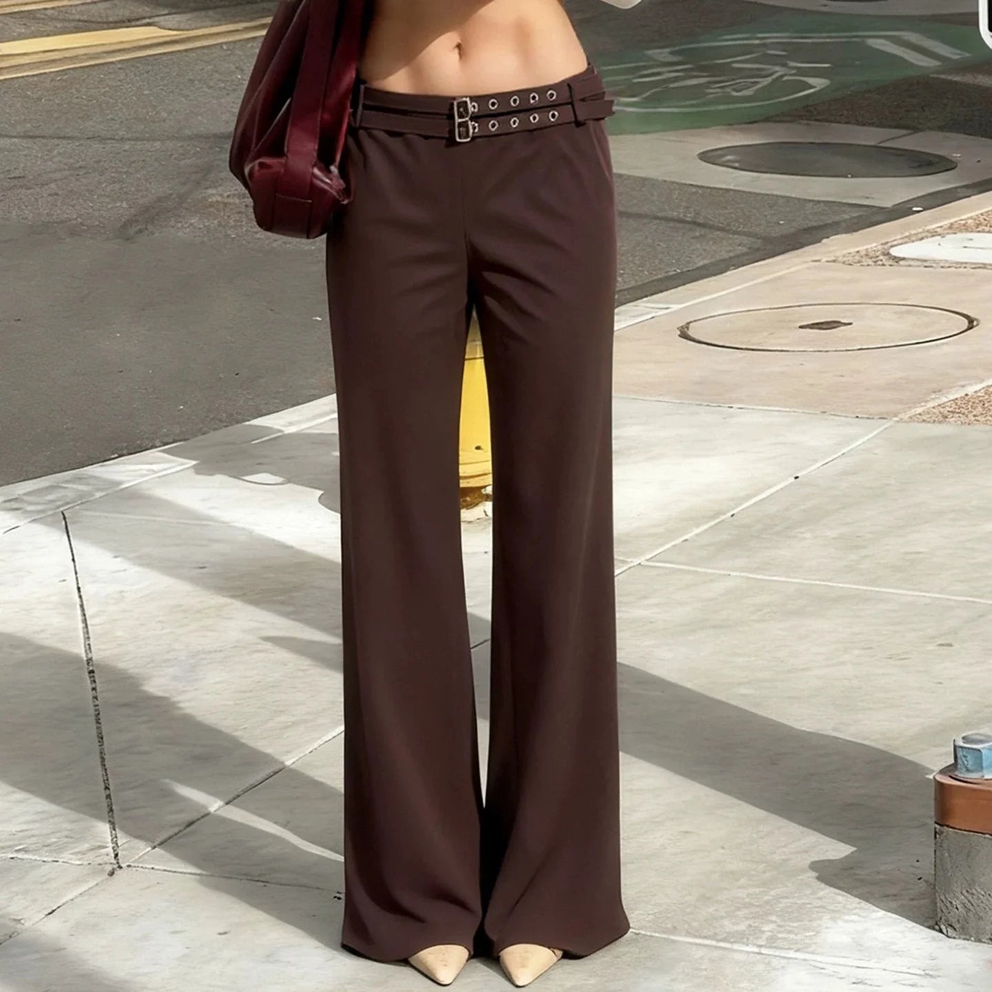 Pants Denim Womens Minimalist Casual Design