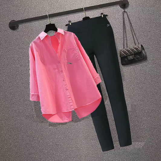 Women's Casual Sets Oversized Cotton Shirts