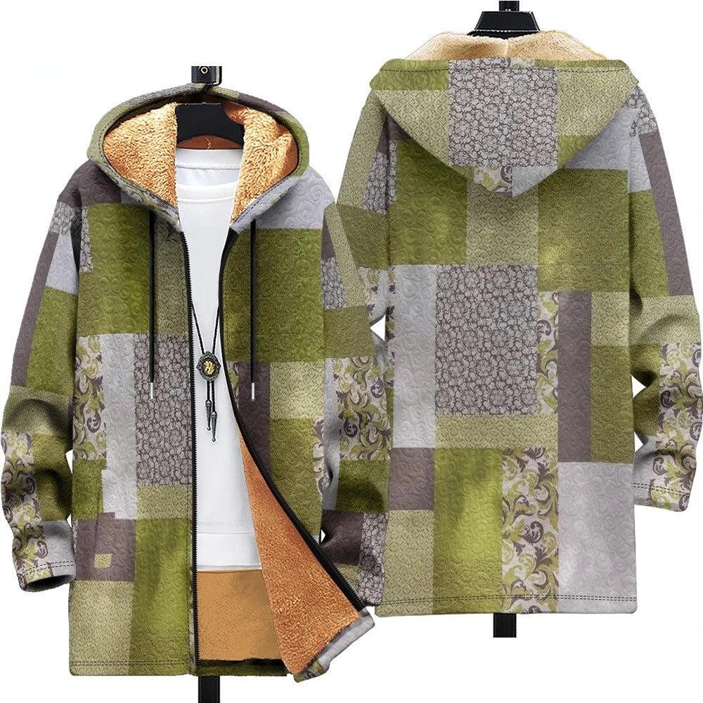 Men Cardigans Coats Retro Aztecs Printed