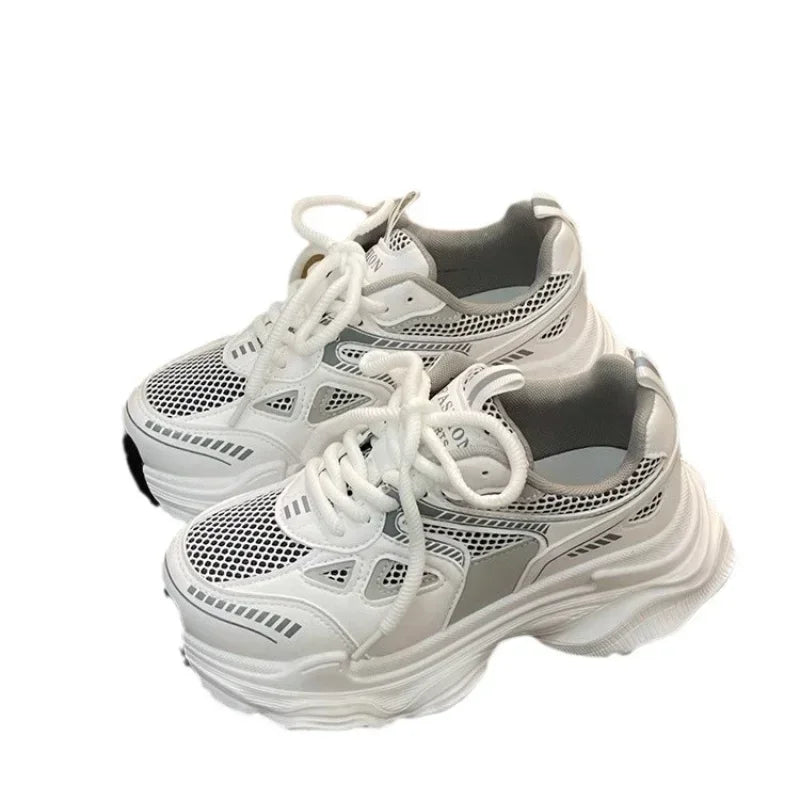 Platform Sneakers for Women Casual Non Slip Thick Sole Sports Shoes
