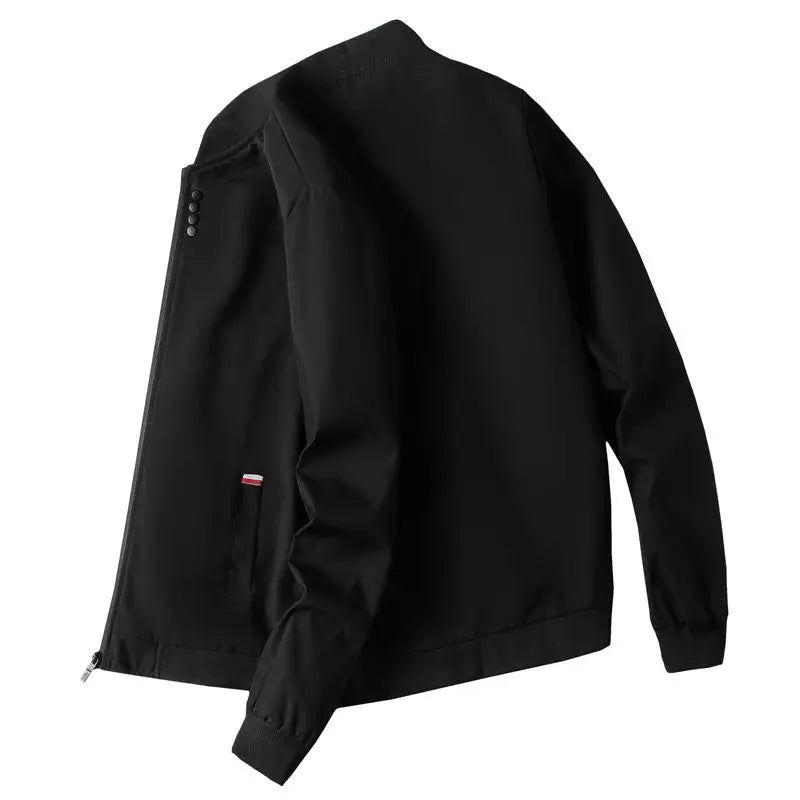 Man Leisure Jacket  Solid Color And Comfortable Zipper Style