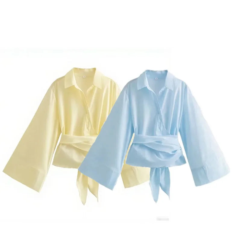 Front Blouse Single-Breasted Elegant Workwear Daily Casual Shirt | Trendy Tailored Design
