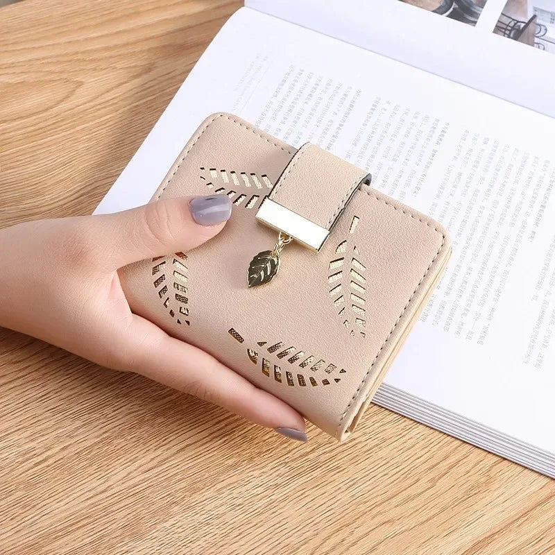 Women Wallet PU Leather Purse Female Long Wallet Gold