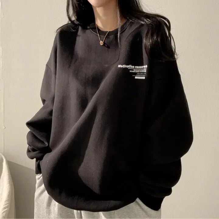 Women Sweatshirts Oversized Spring Hoodie Long Sleeve Casual Letter Print