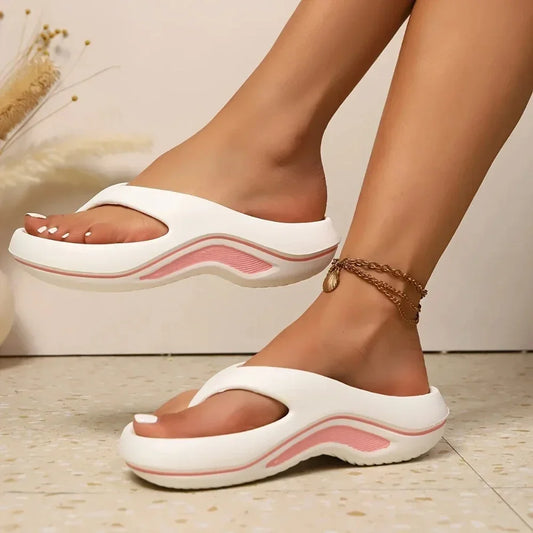 Women Summer Casual Beach Shoes Comfortable Soft Anti-Slip Beach Sandals