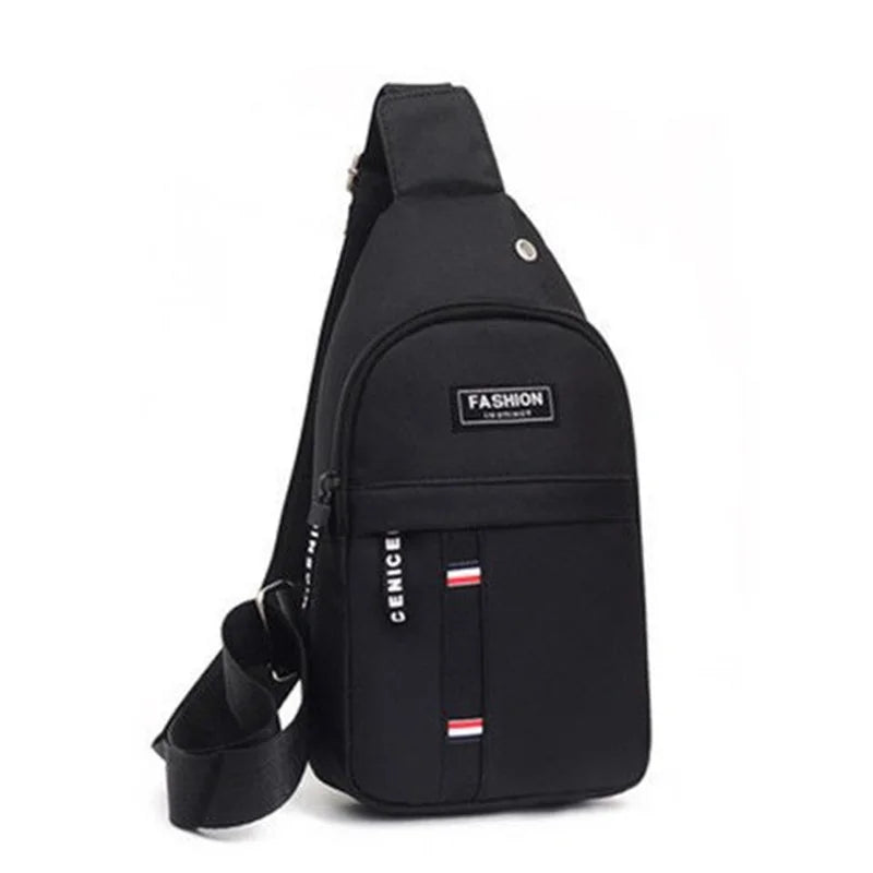 Men's Chest Bags Casual Waist Bags Small Short Trip Travel Carry Bags