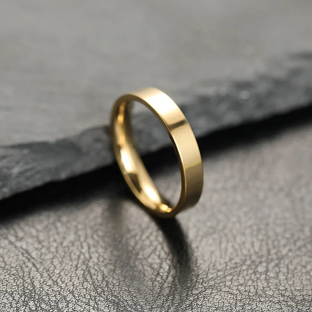 Fashion Charm Jewelry Ring for Men Women Stainless Steel Black Rings
