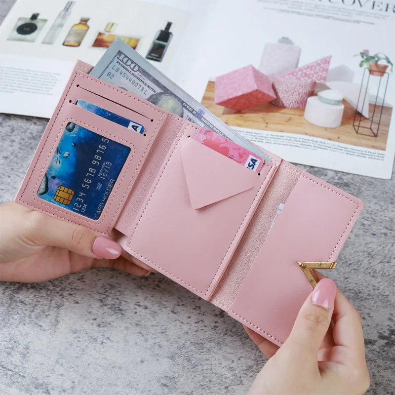 Women's Leather Wallet with Zipper