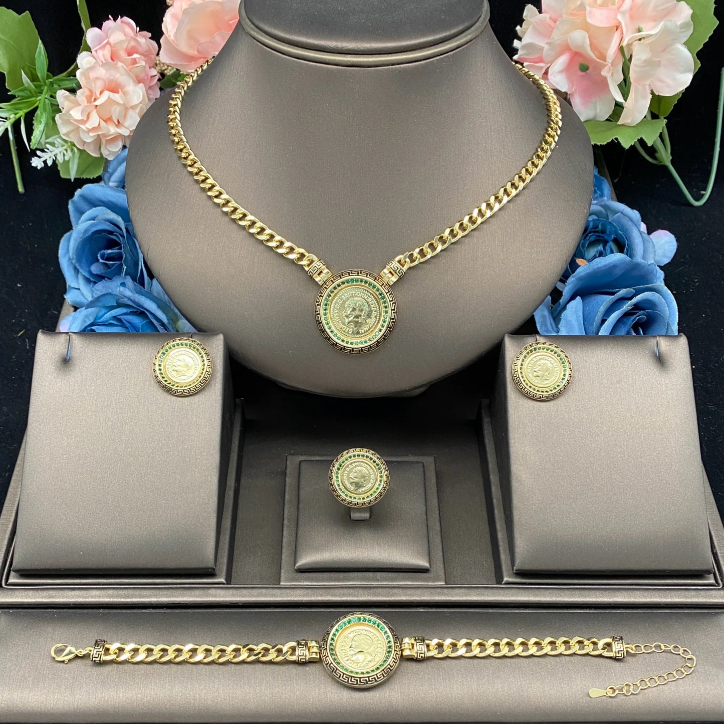 Zirconia Colored Zirconia Necklace Bracelet Ring Earrings