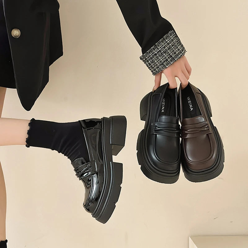 High-heel Loafers for Women, Height-increasing Women's Shoes