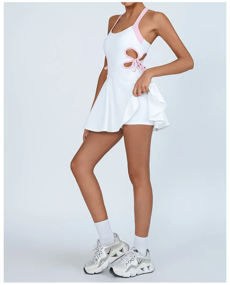 Women Tennis Yoga Set One-Pieces Dress