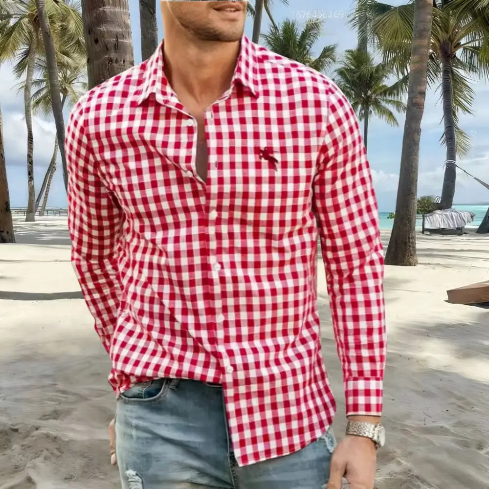 men's shirts striped and checked