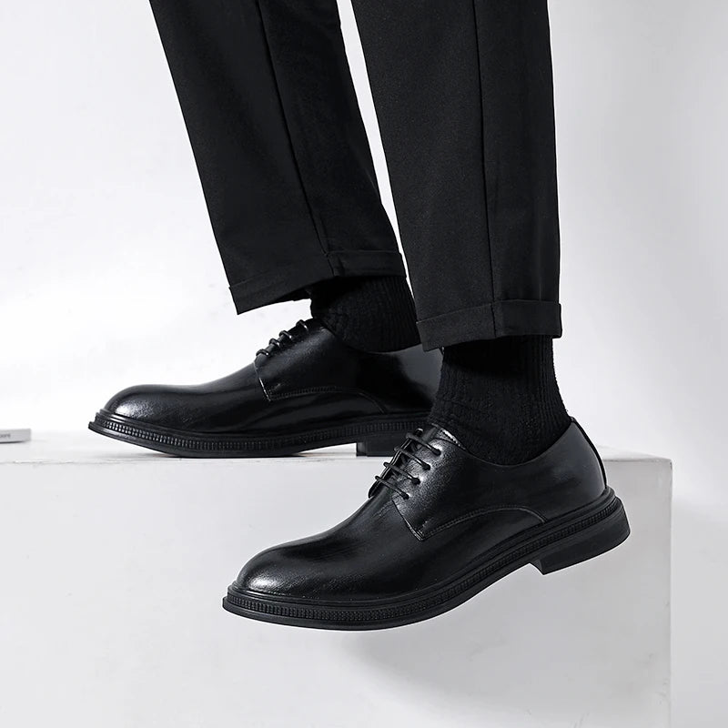 Classic Men's Dress Handmade Lace Up Shoes