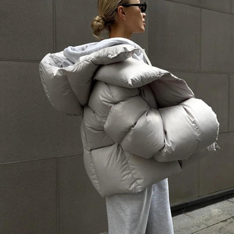 Women's Loose Parkas Coat Vintage Bread Outwear