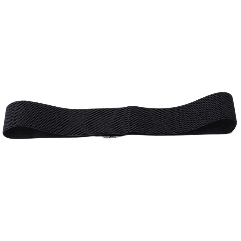 Women Elastic Band Wide Belts Simple Down Coat Waist Belt
