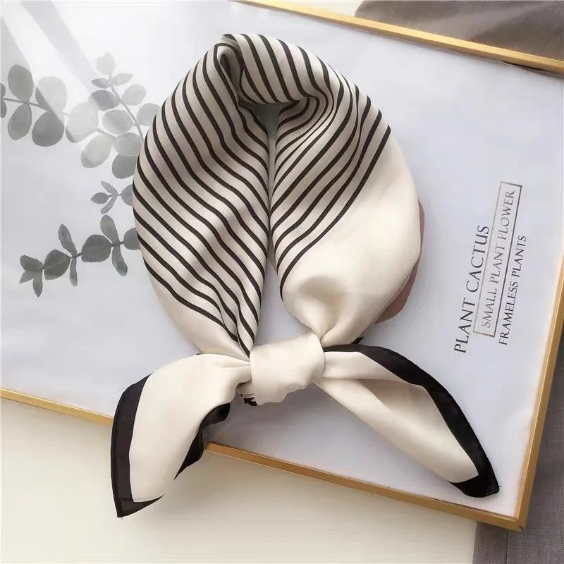 Women Silk Scarf Neckerchief
