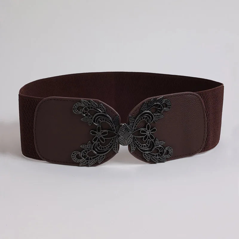 Women's belt with elastic waistband
