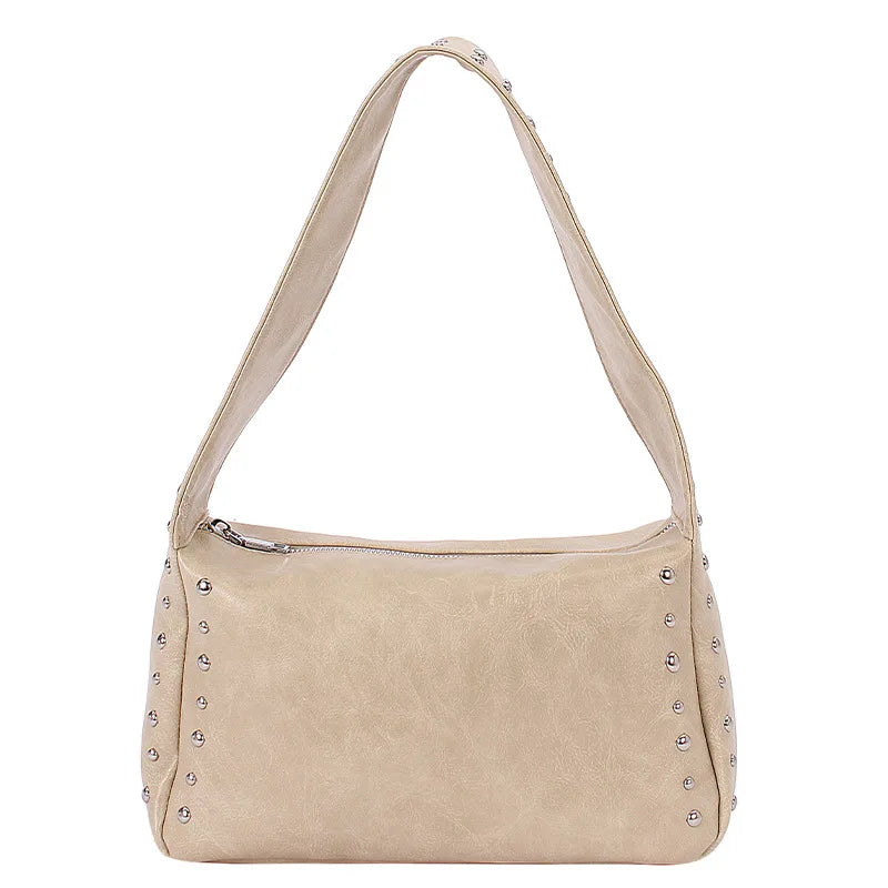 Crossbody Bags for Women Shoulder Bags Trendy Fashionable Rivet Large Capacity Tote Bag