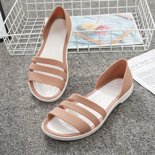 Women's Flat Beach Sandals Slip On casual flat slides