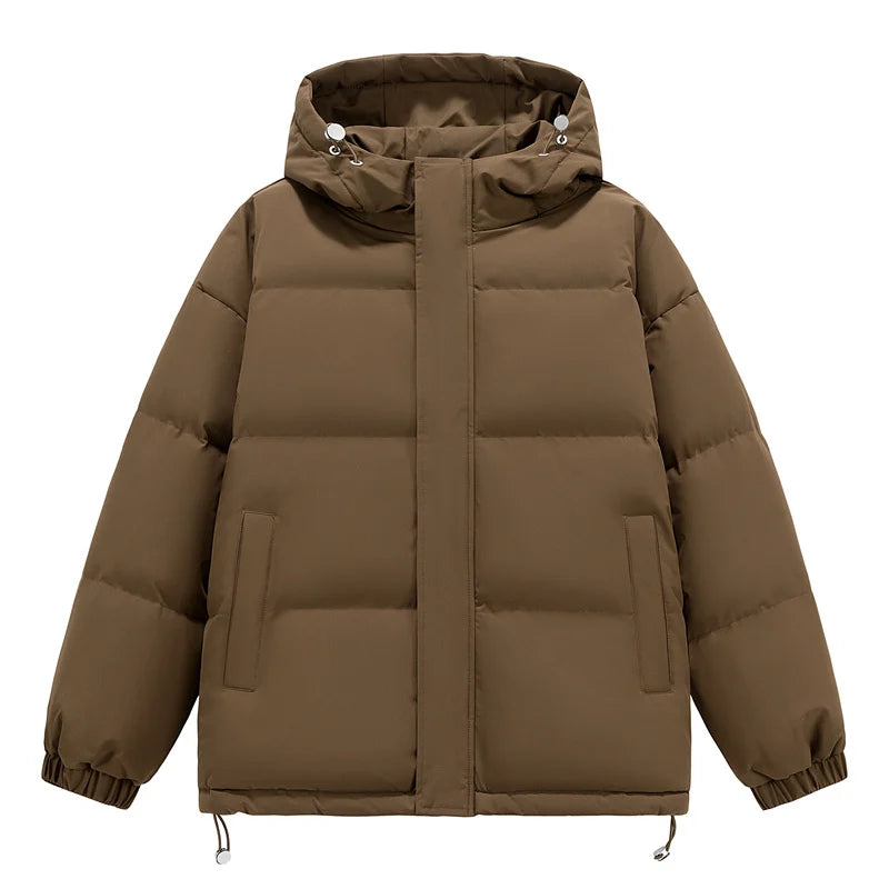 Men's Puffer Jacket  Hip Hop Hooded Coat