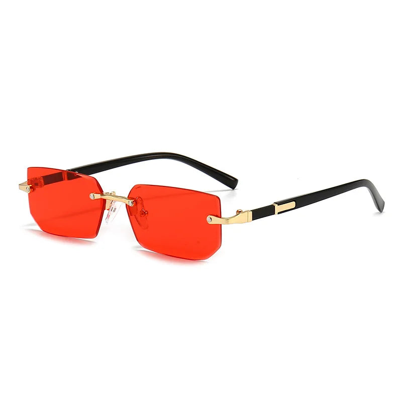 Fashion Rimless Sunglasses Men Women Populare Frameless Sun Glasses