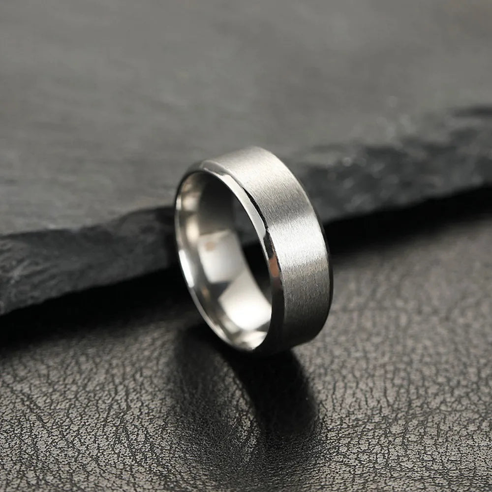 Fashion Charm Jewelry Ring for Men Women Stainless Steel Black Rings