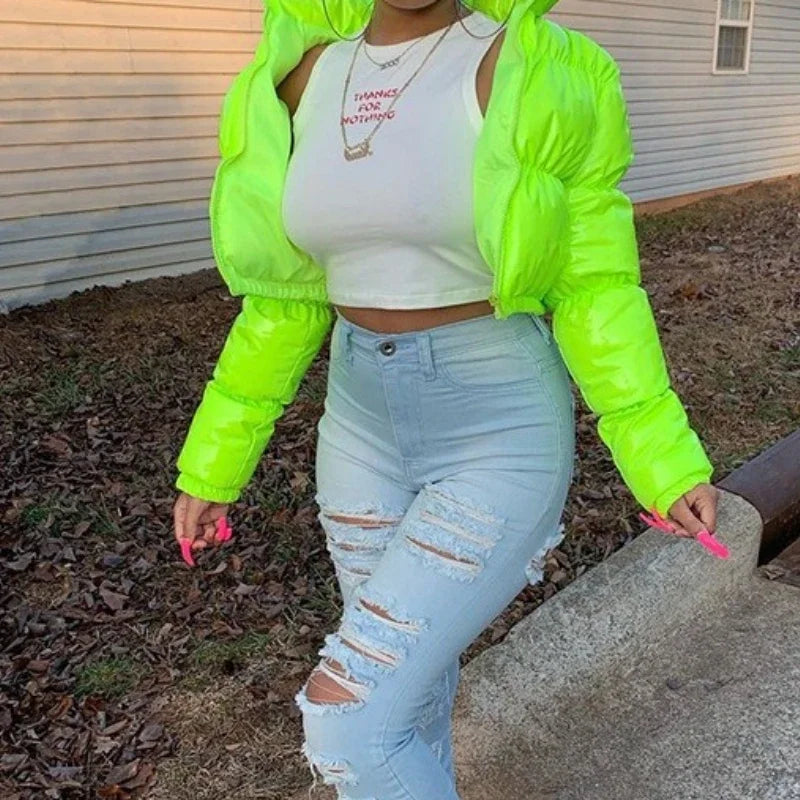 Fashion Jackets for Women  Bubble Down Shiny Quilted Coats