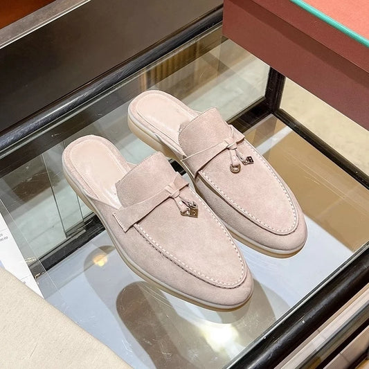 Women's loafers, backless slippers, spring moccasins
