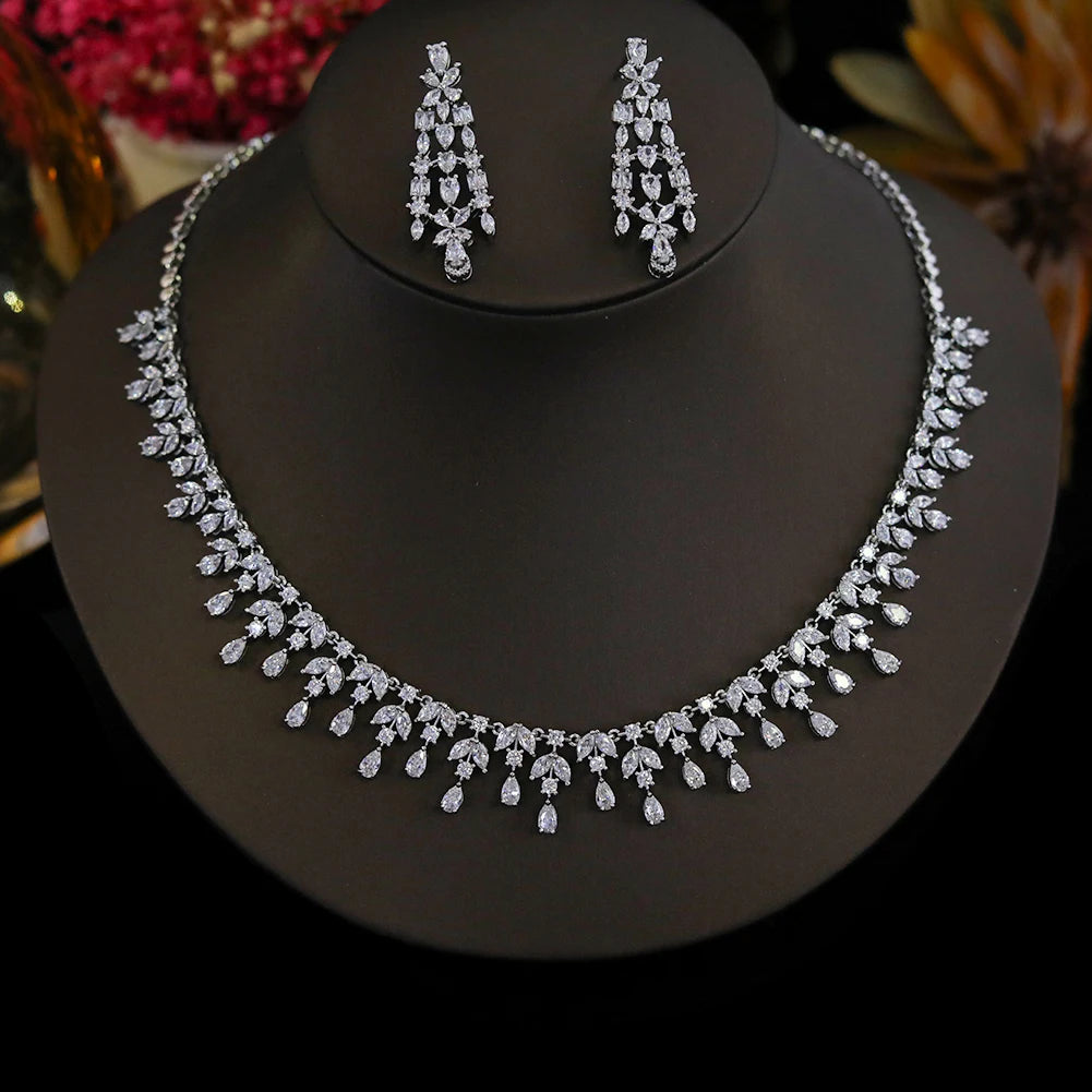 2pcs Women Necklace Earring Women's Jewelry Set