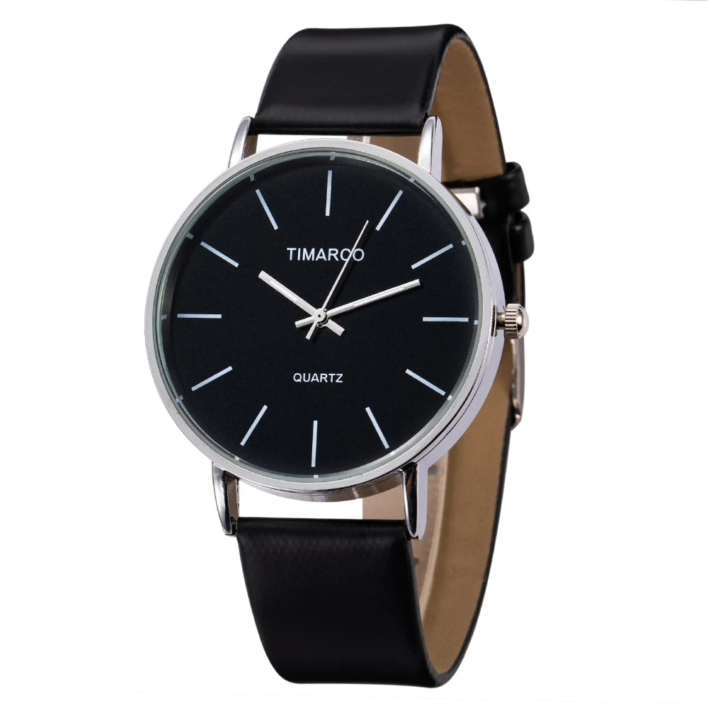 Women's Watches  Fashion Metal Round Dial Analog Quartz Watch for Men Women