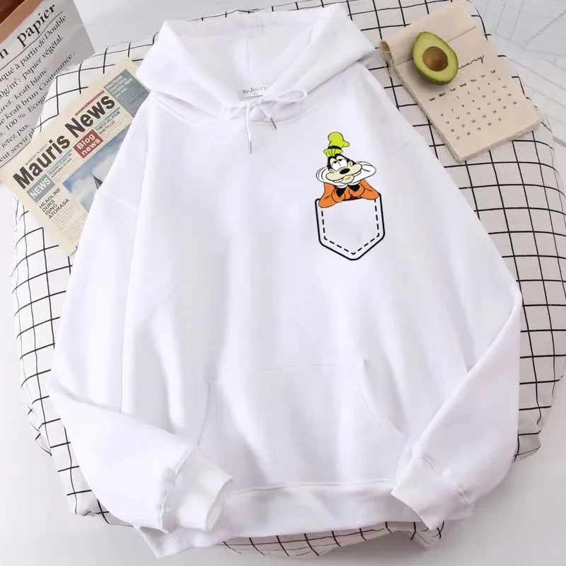 Women's Sweatshirt Goofy Printed  Hoody Pullover Home Outdoor