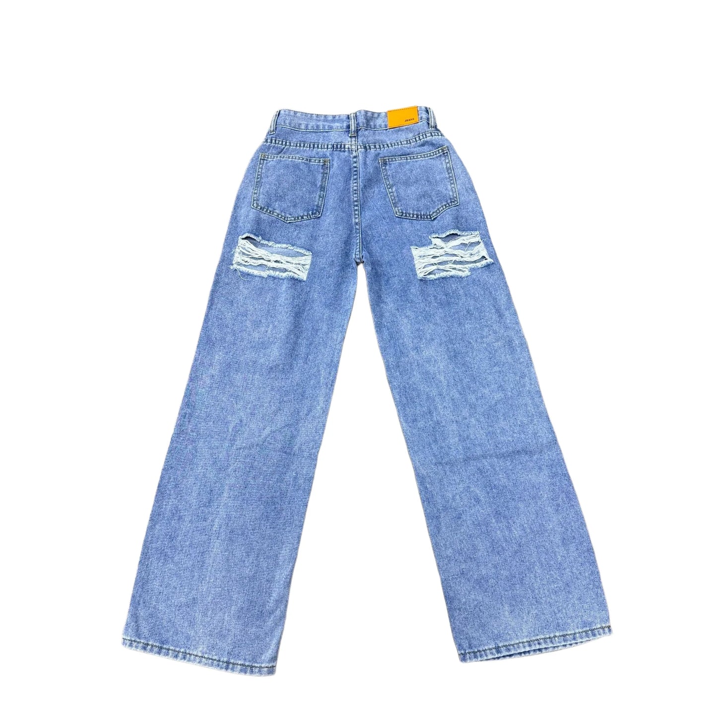 Women's Jeans  High-Waisted Distressed Skinny Straight-Leg Jeans
