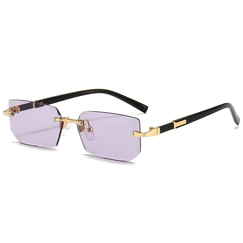 Fashion Rimless Sunglasses Men Women Populare Frameless Sun Glasses