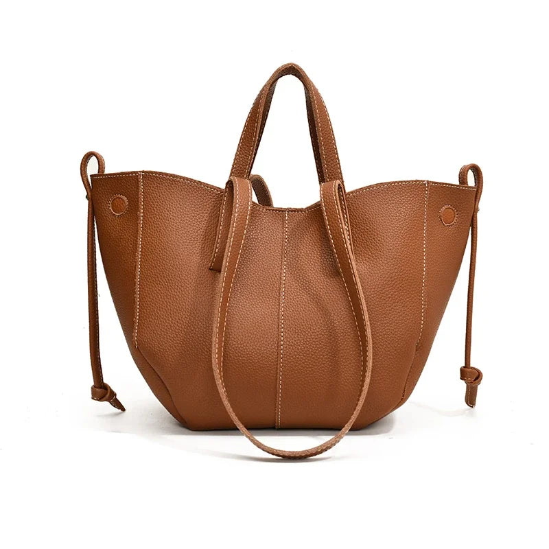 Vintage Shoulder Bags for Women PU Leather Tote Underarm Bags