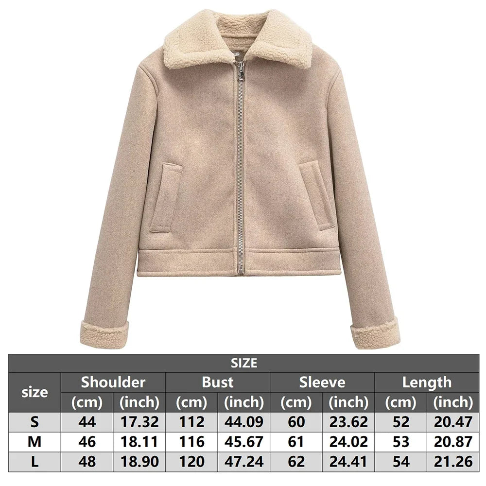 Winter  Wool Blend Coat Outerwear Leather & Fur Hot Coat For Women