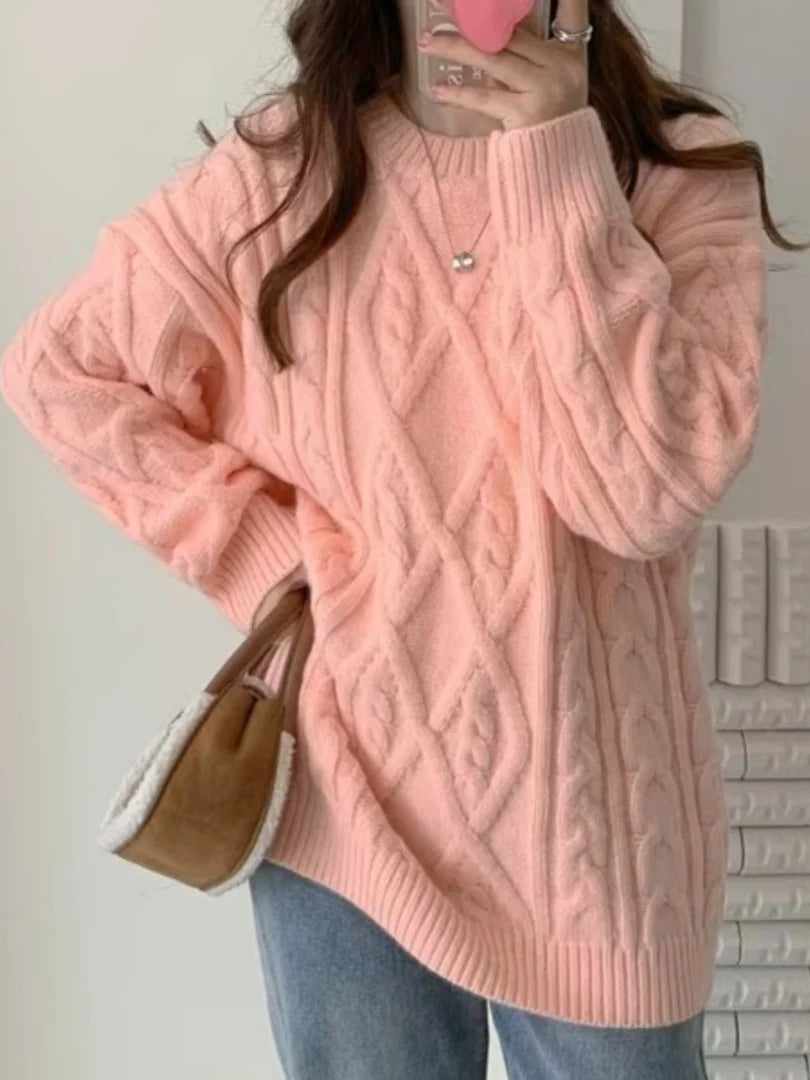 Women's Knitwear Autumn Winter Twist Sweater