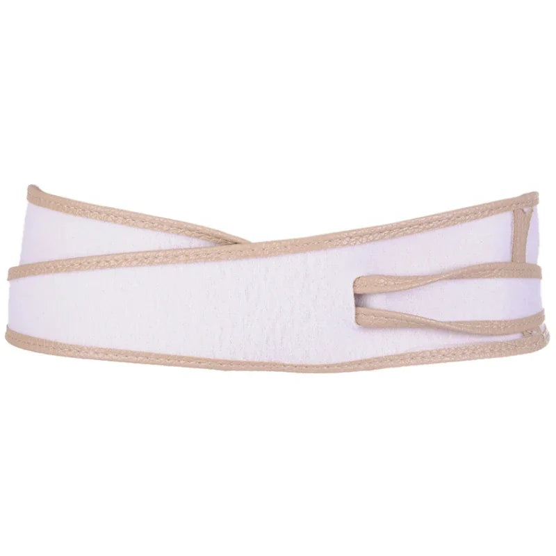 Women Belt for Dress Leather Bowknot Wide Belts