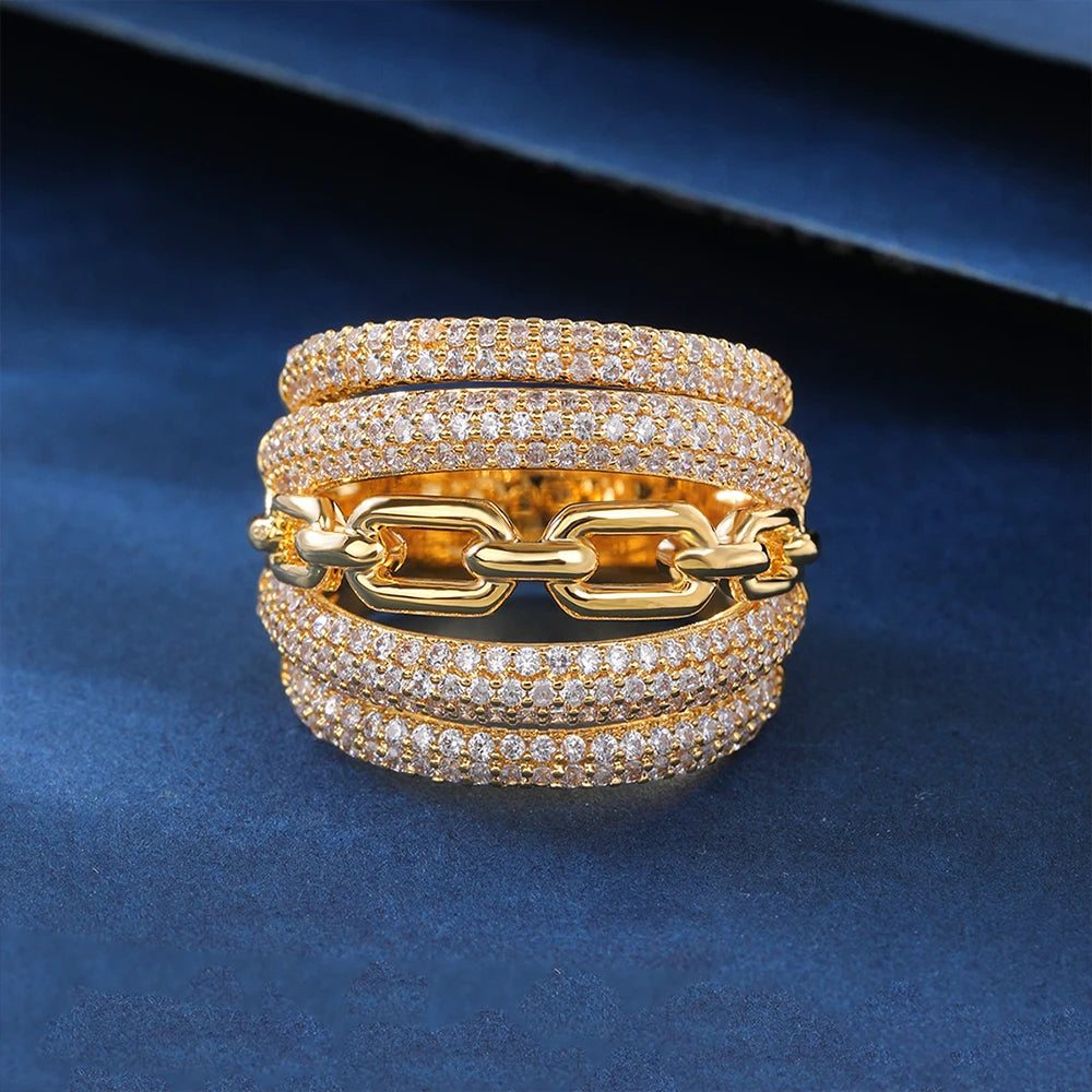 Fashion Vintage Multilayer Lady's Rings