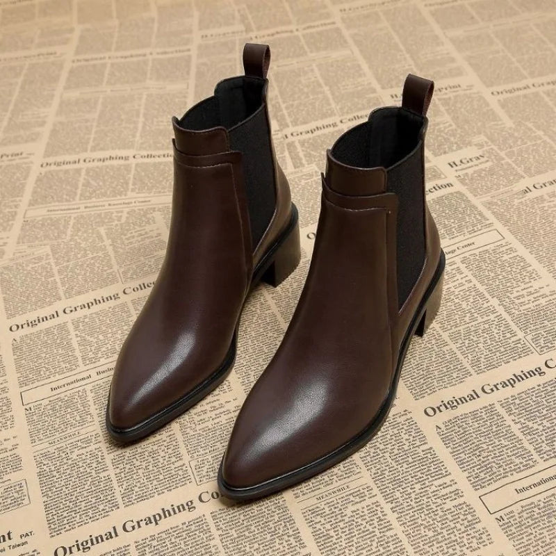 Women's Chelsea Boots Pointed Toe Ankle Boots