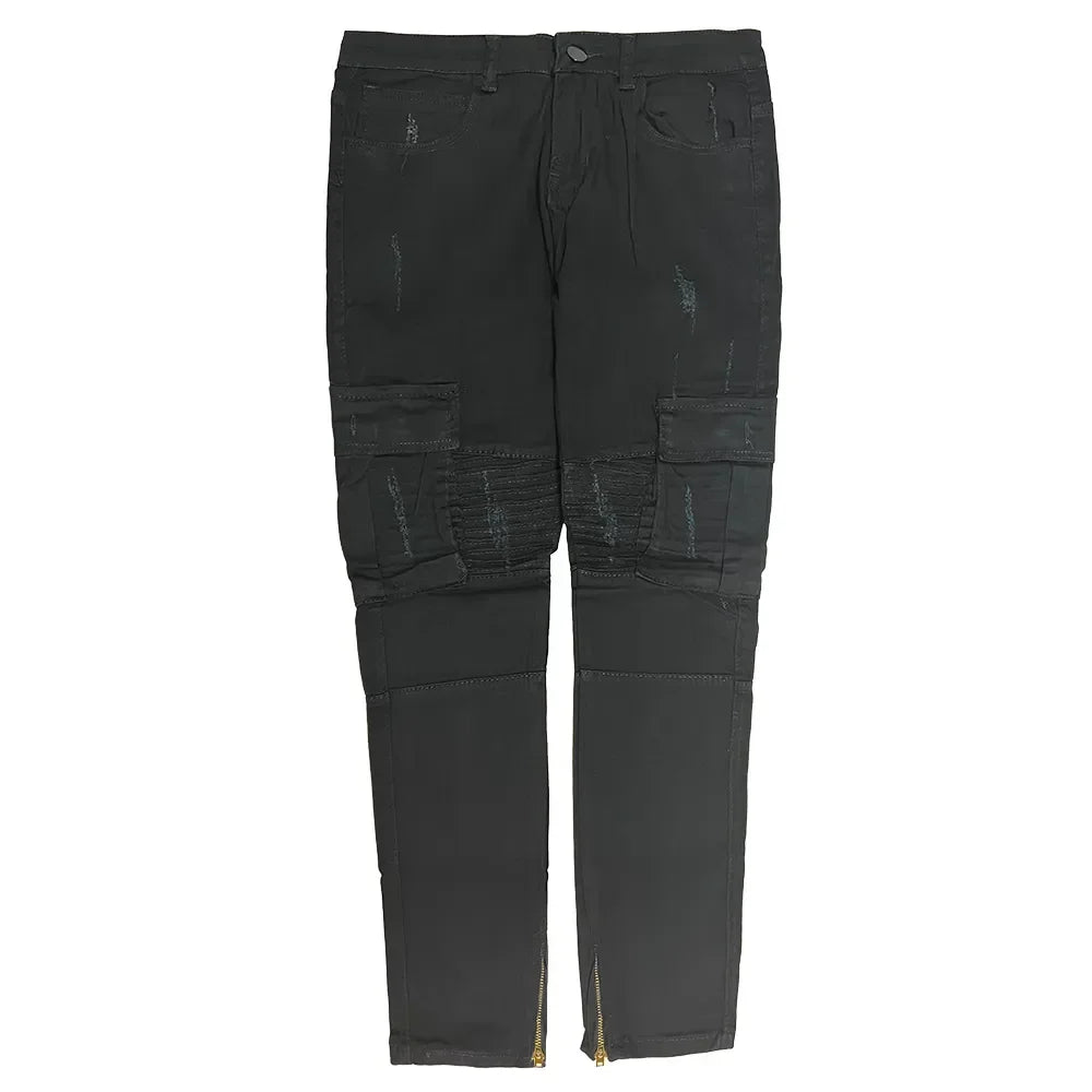 Jeans Men Wide Leg Cargo Pants Streetwear Baggy Men Korean Fashion Loose Straight