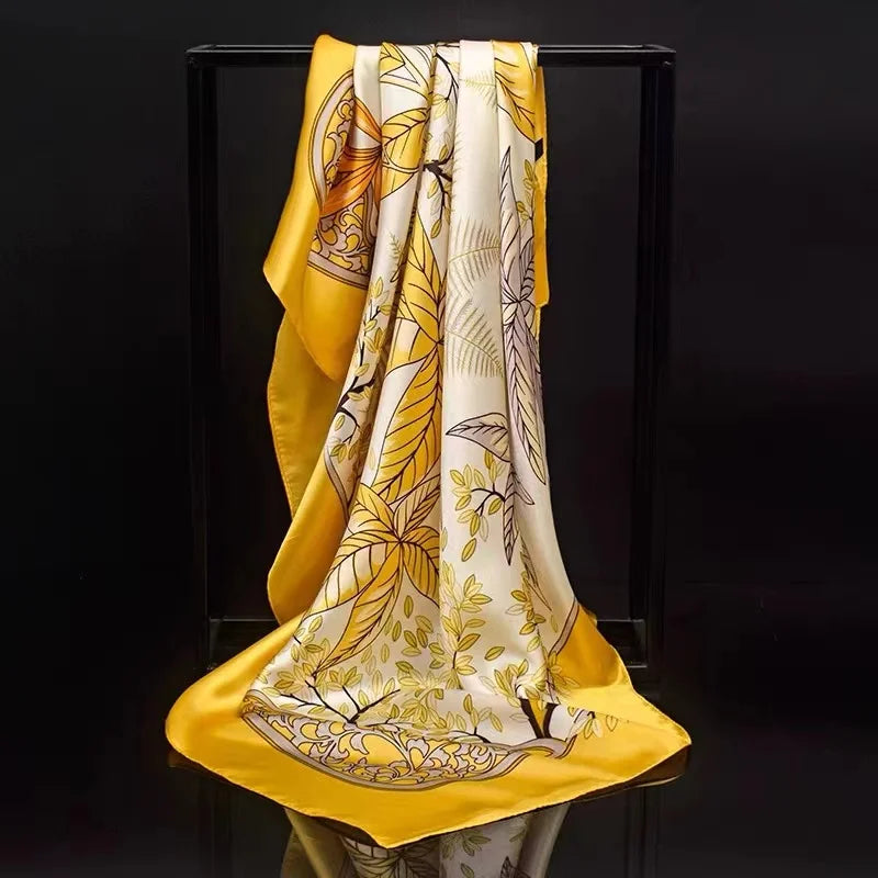 Women Silk Scarf Neckerchief