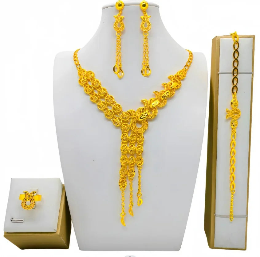 Flower Design Luxury Color Women's Jewelry Set