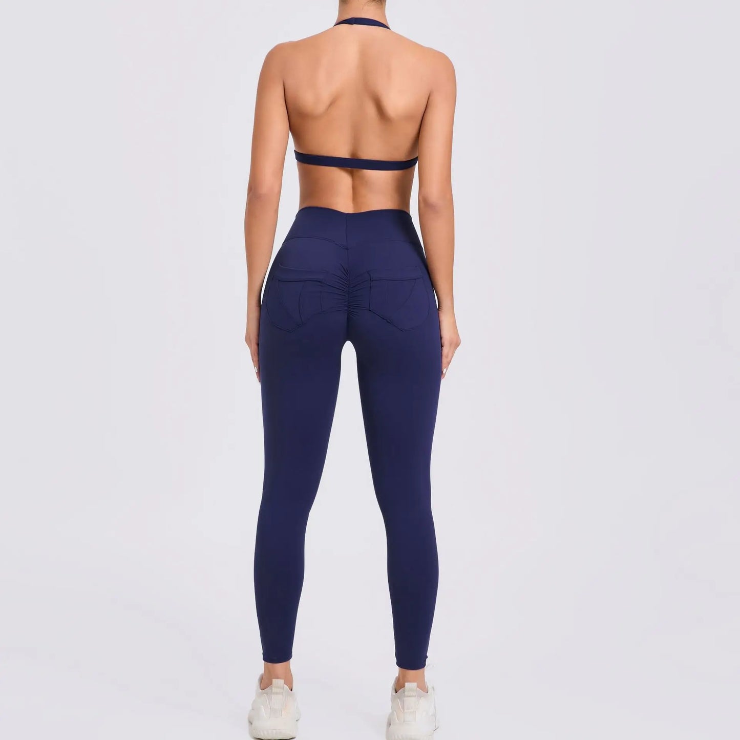Workout Set for Women Yoga Outfit Seamless Sports Bra High Waist Gym Leggings