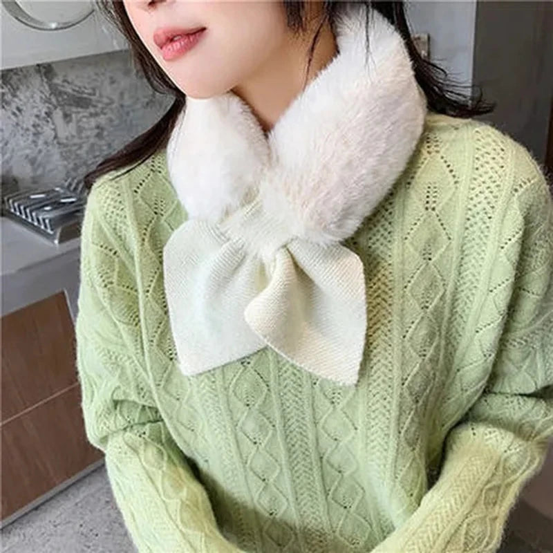 Female Cross Straps Shawl Soft Neck Scarf