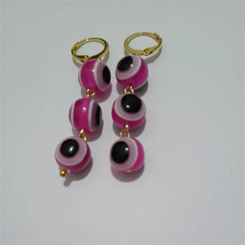 Red Pearl Long Tassel Earrings