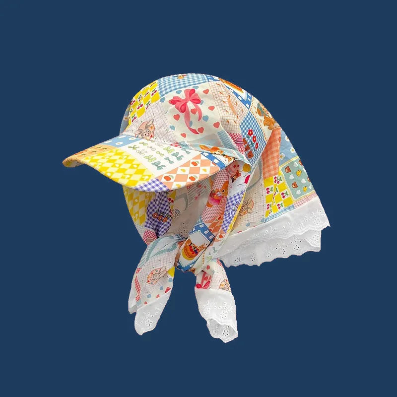 Korean Style Headscarf Hat for Women /Men Triangular Scarf